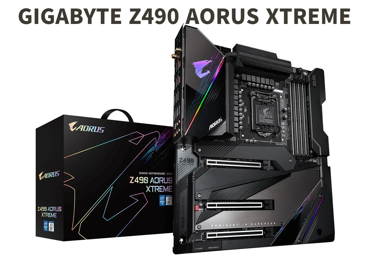 

GIGABYTE Z490 AORUS XTREME LGA 1200 Intel Z490 E-ATX материнская плата с тройным M.2 SATA 6 Гб/с WIFI 6 Dual Thunderbolt 3 placa mae