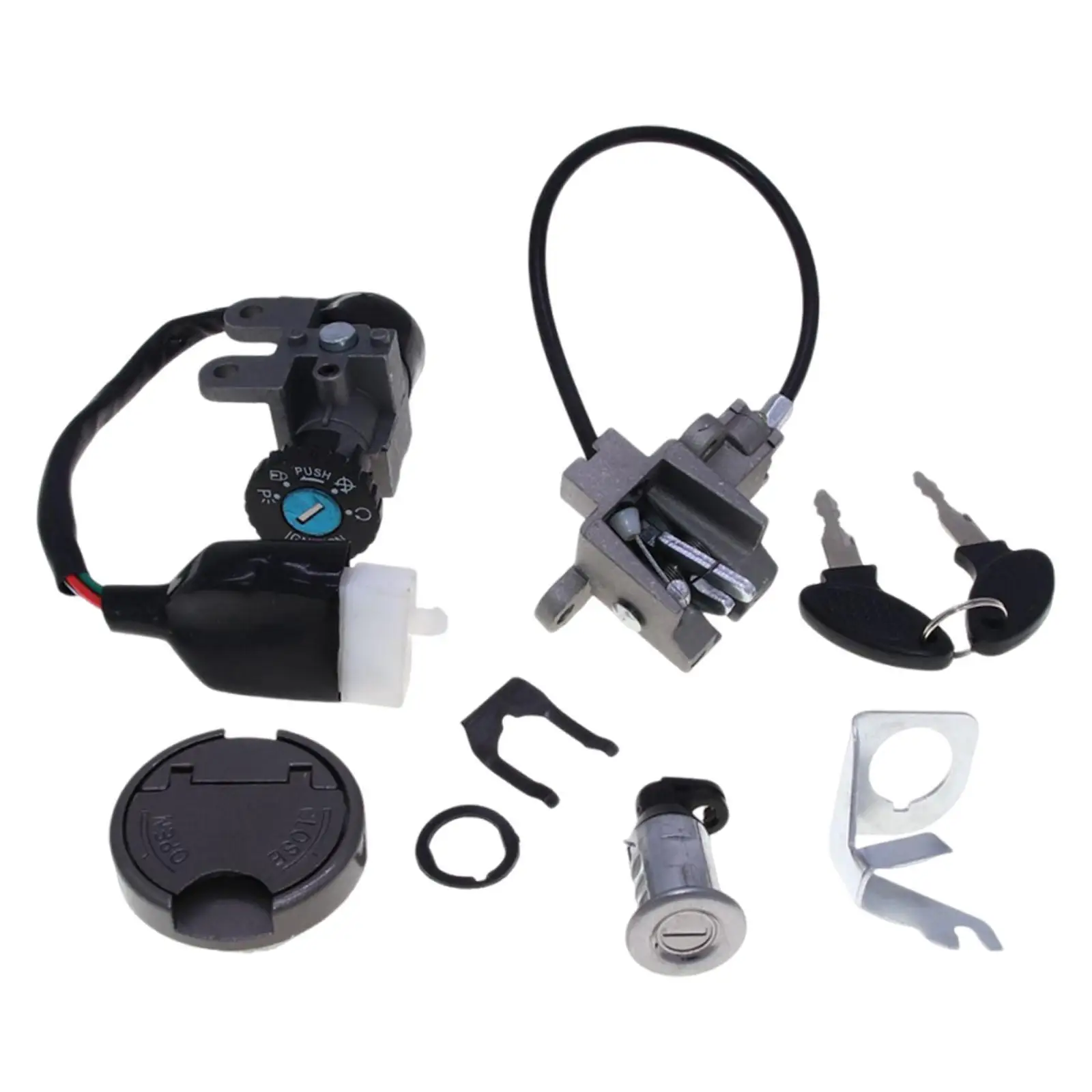 

Комплект замков зажигания для мотоцикла, прямая замена, компактный, для скутеров GY6 50cc 150cc