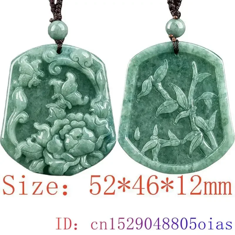 MC Natural Green Jadeite Pendant Necklace 5