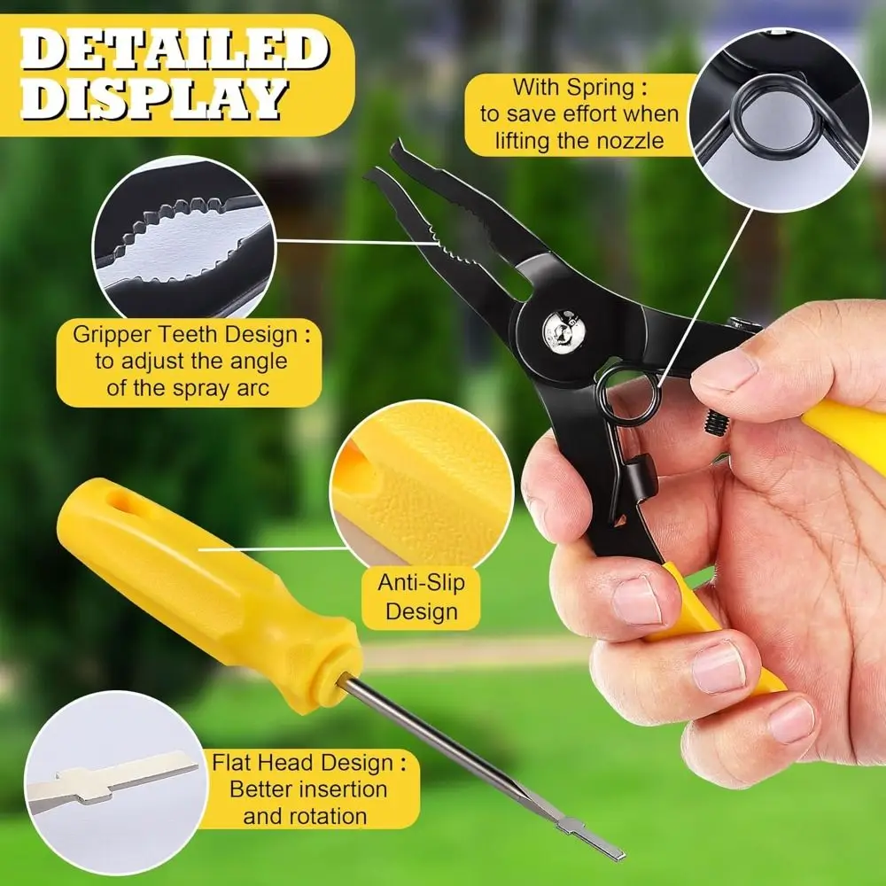 修復スプレーヘッドプルアップツール多機能耐久性のあるローター調整ツールユニバーサルスプリンクラーヘッドツール