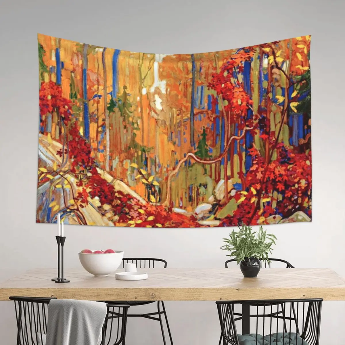 

Autumn’s Garland (1915) by Tom Thomson. Tapestry Funny Wall Hanging Decor Decoration Bedroom Tapestry