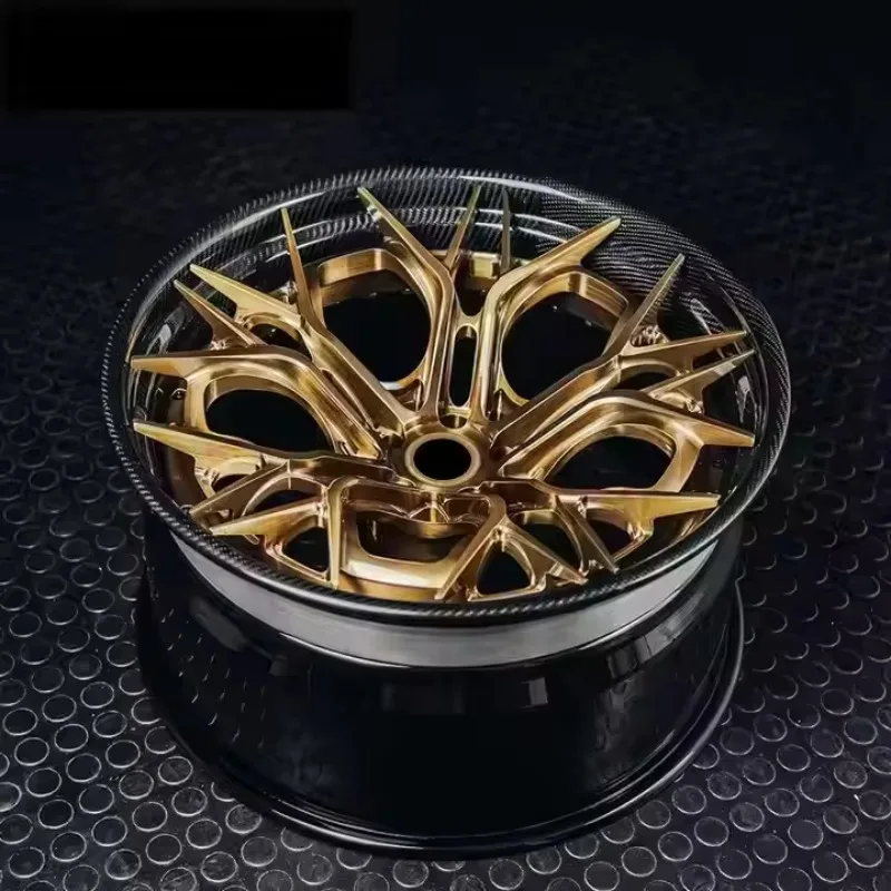 Carbon Fiber Forged 2-piece Wheel Rims Concave 18 19 20 21 22 Inch For Mercedes Benz AMG A35 C43 Lamborghini Luxury Car Wheels