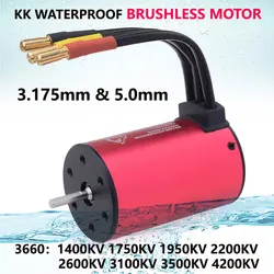 Surpass Hobby KK 3660 Waterproof Brushless Motor 3.175/5.0mm Shaft for 1/8 1/10 2S 3S RC Car Drift Racing Off-Road Truck Parts