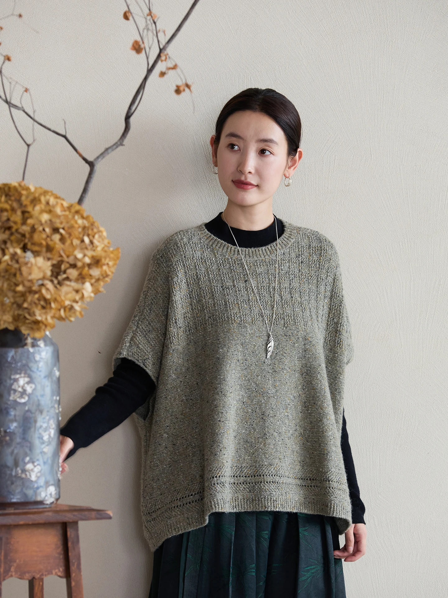 

ZhiXu оригинальный свободный или шерстяной свитер с цветочным принтом Цинay, мягкий ленивый топ, удобный круглый свитер Ne для поездок на работу