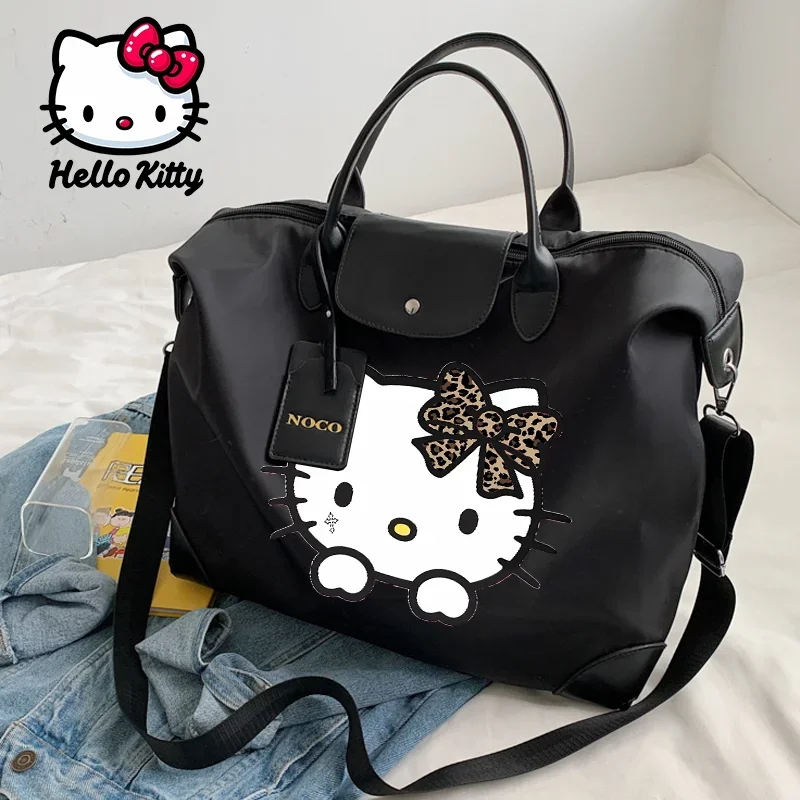 

Hello Kitty Ladies Women Travel Bag Large Capacity Women's Handbag Waterproof Fashion Gym Bag Luggage Bag Shoulderbag Gift
