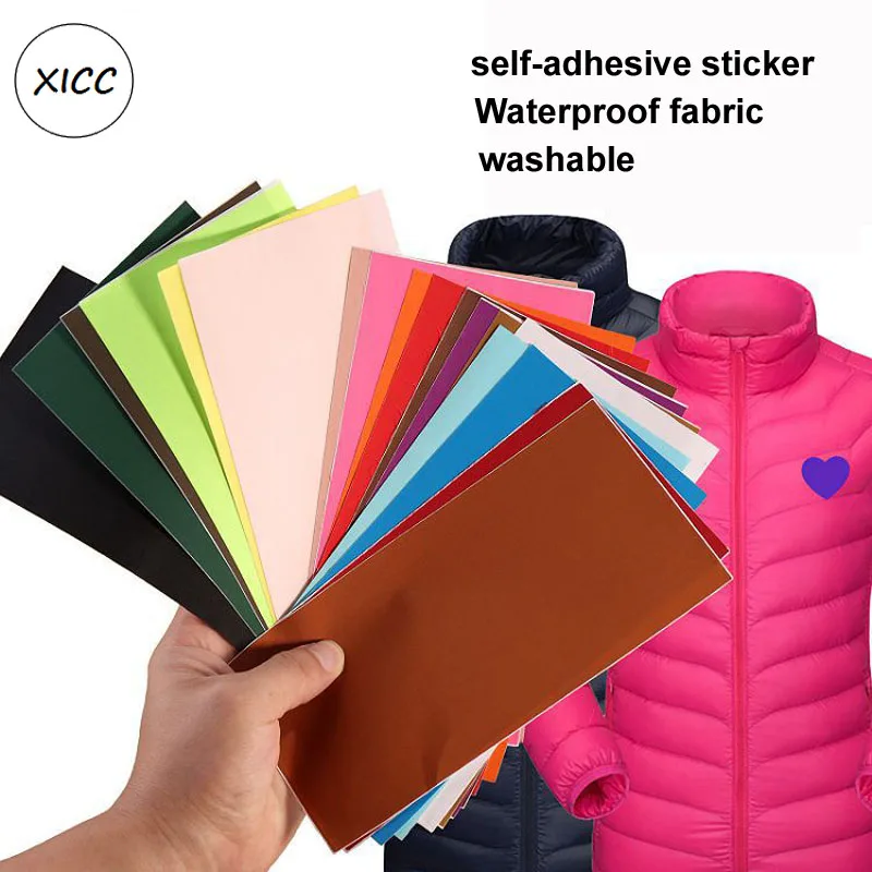 

Down Cotton Jacket Self Adhesive Sticker Patches PVC Waterproof Material Can Washable Appliques For Jacket Hole Repair DIY