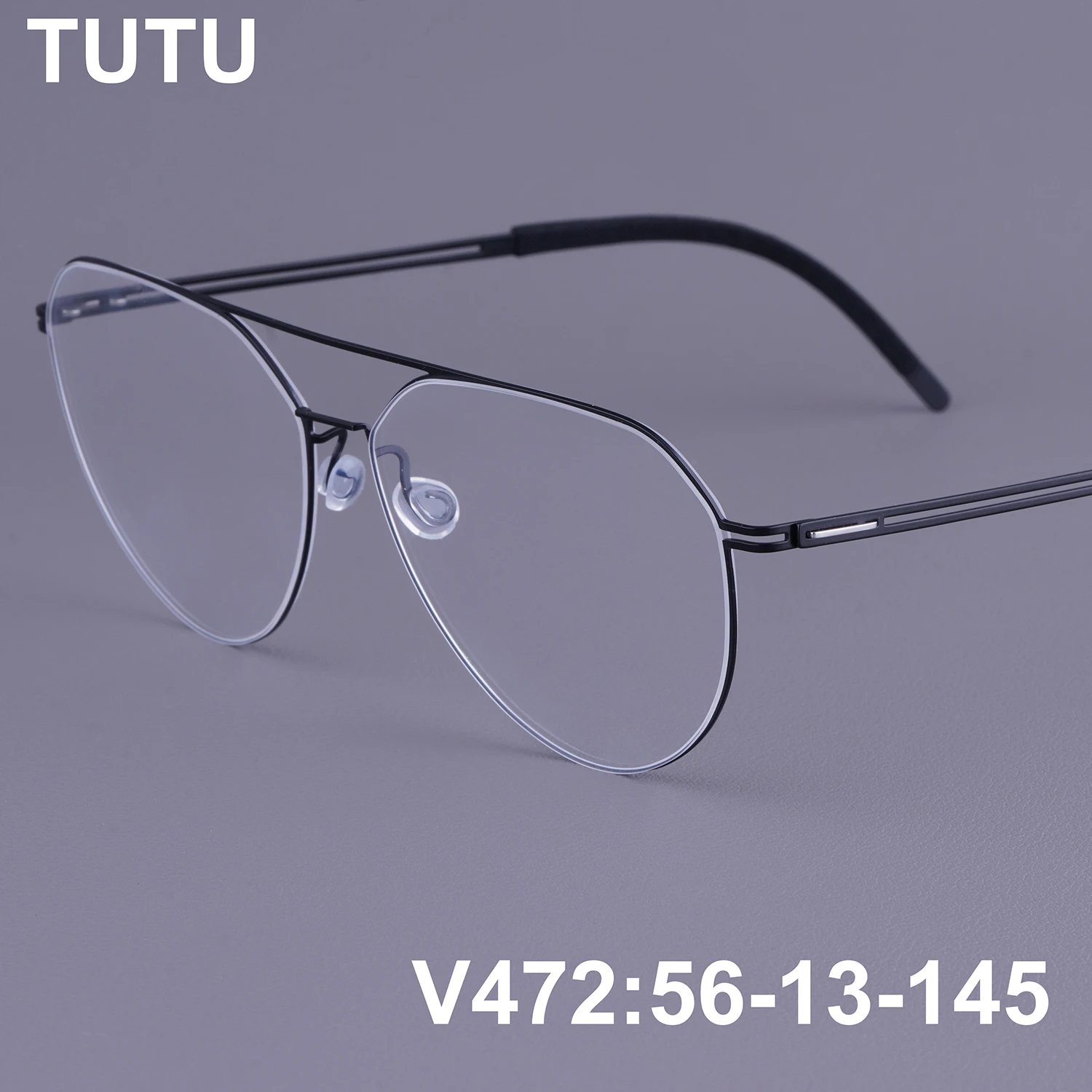 

Мужские титановые оправы для очков Norway Brand V472, безвинтовые, ультралегкие, тонкие, высококачественные, с двойной перемычкой, Gafa