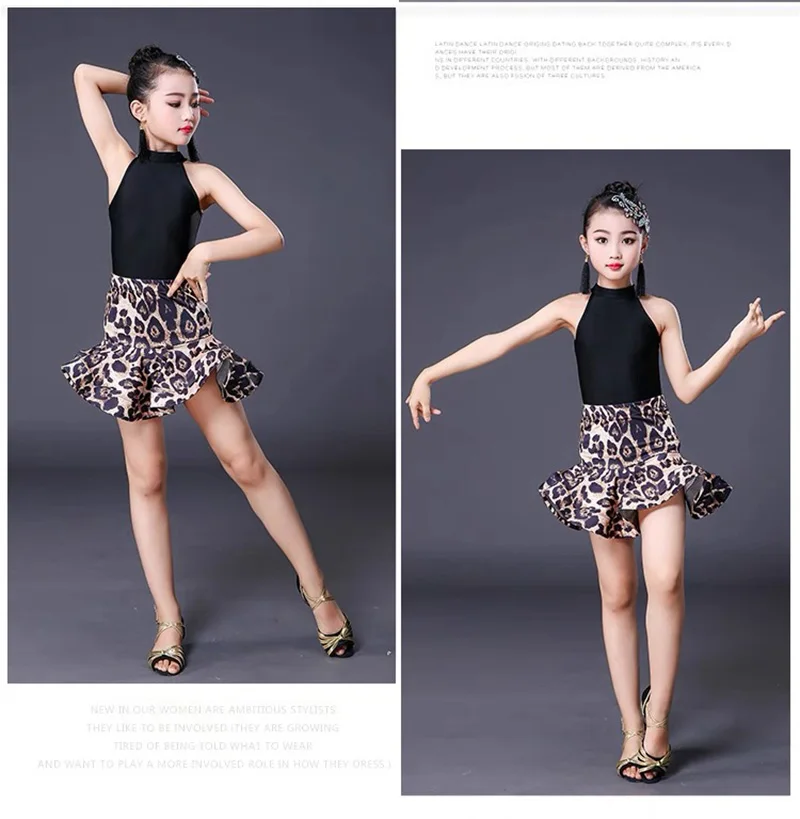 

Костюмы для латинских танцев для девочек, детский латинский костюм для девочек для соревнований, латинский топ, юбка, костюм, детская одежда для латинских танцев