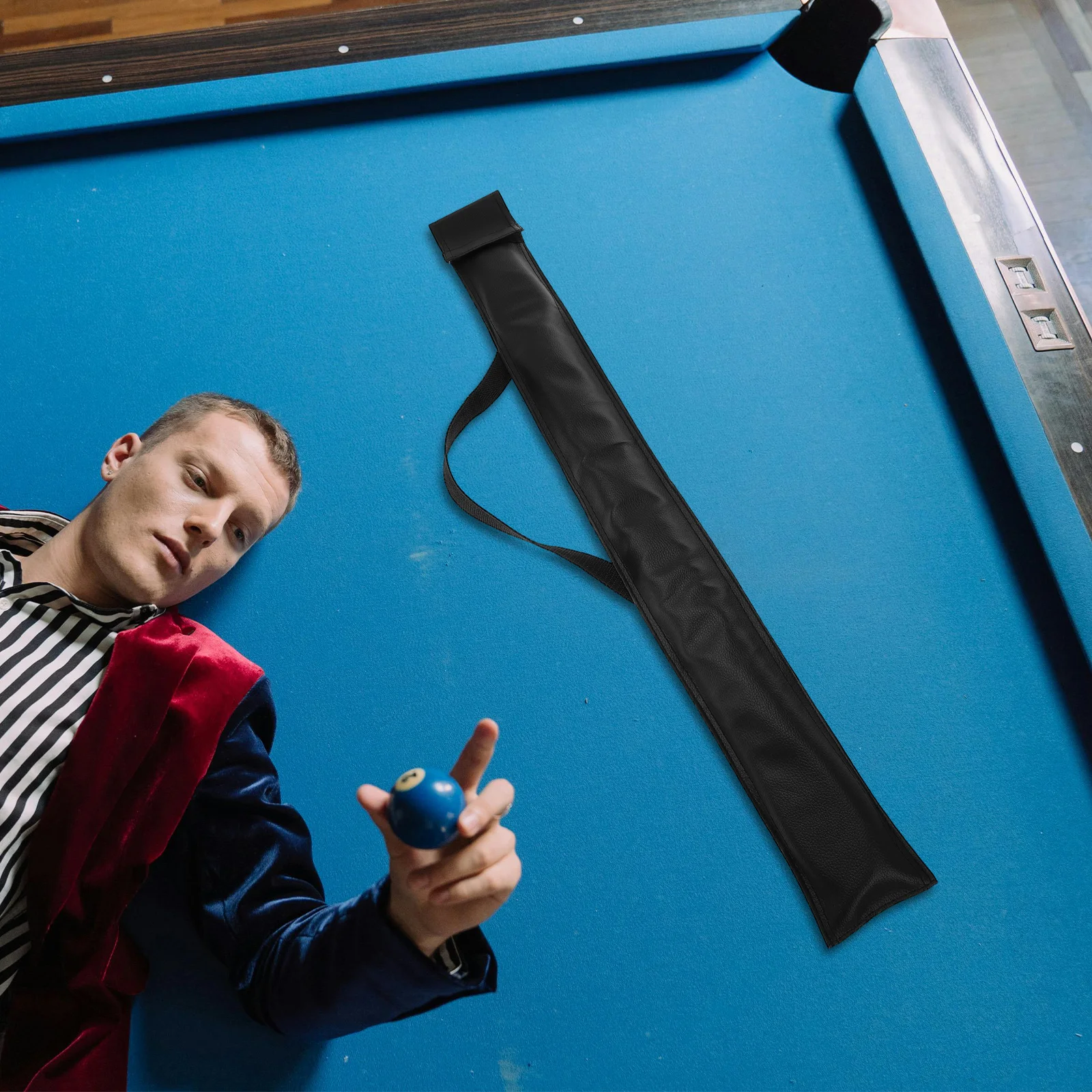 حقيبة عصا البلياردو مقاومة للاهتراء من مادة البولي يوريثان، حقيبة حمل محمولة خفيفة الوزن لتخزين حماية عصا البلياردو #5