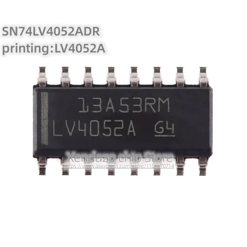 10 قطعة/الوحدة SN74LV4052ADR الطباعة LV4052A SOIC-16 حزمة الأصلي حقيقية 2-قناة التناظرية معدد رقاقة #1
