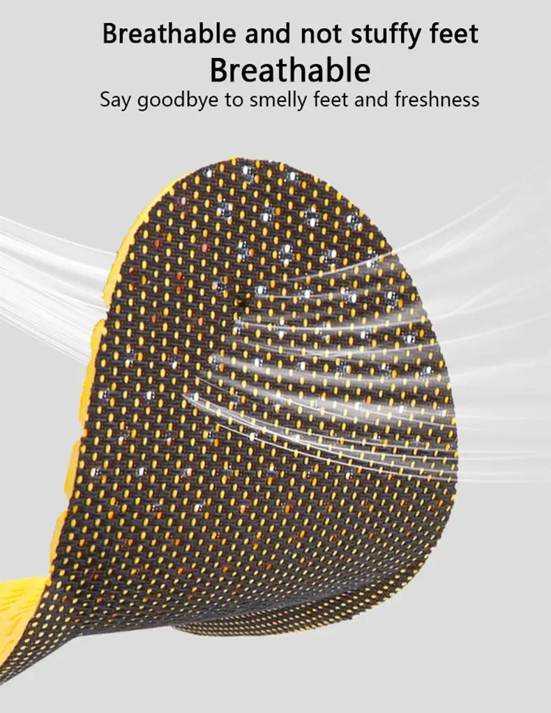 1 Paar weiche Schuheinlagen Waben atmungsaktive Sohle Memory Foam Einlegesohlen für Turnschuhe elastische Schuhe Pad Kissen Fuß Einsatz – Detail 3