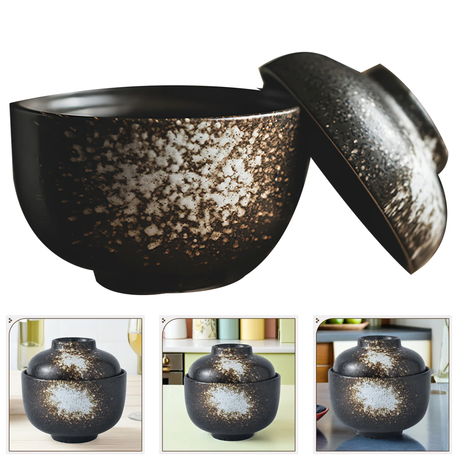 

Керамическая кастрюля для тушения в японском стиле, чашка для яиц на пару, десертная миска, кухонная миска для супа, изысканный дизайн, широко используемая кастрюля для тушения