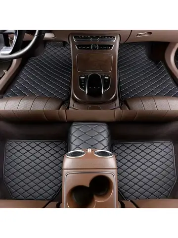 PVC 가죽으로 만든 5피스 범용 자동차 바닥 매트