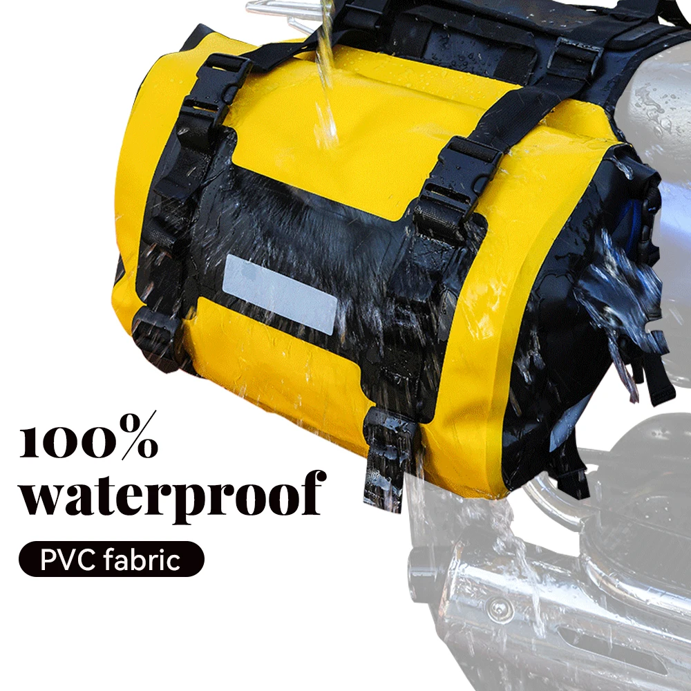 Waterproof Saddle Bag Motorcycle Pannier Bags Motorcycle Side Helmet Riding Travel Storage Fork Travel Pouch