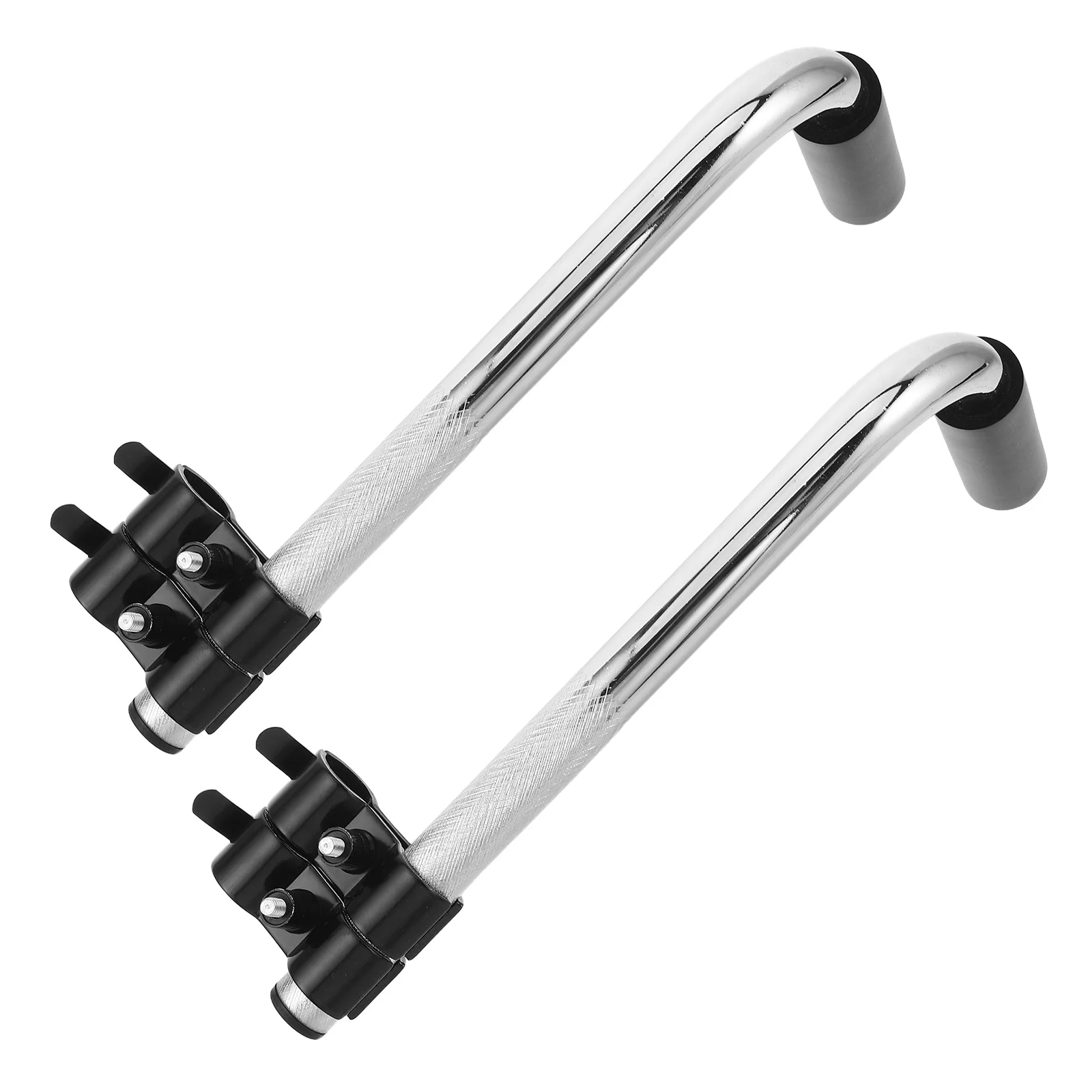 2 STUKS Rolstoel-duwstangverlenger voor ouderen, roestvrijstalen verlenggrepen, vervanging, universele rolstoelaccessoires