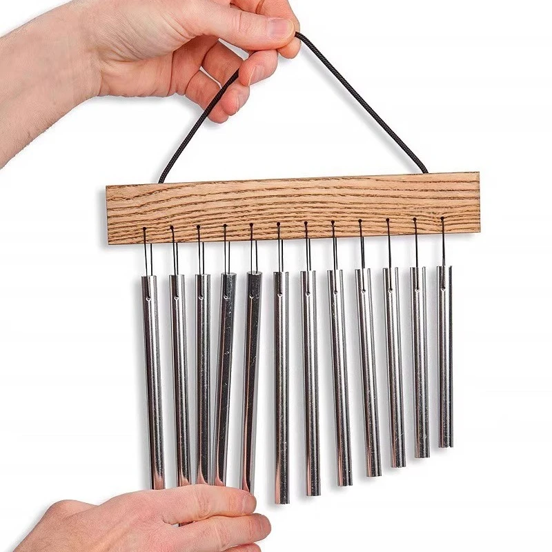 

Metal Wind Chimes Outdoor Meditation Sound Beam Bells Professional Yoga Hanging Wind Bell Bar Chimes Adult Percussion Instrument