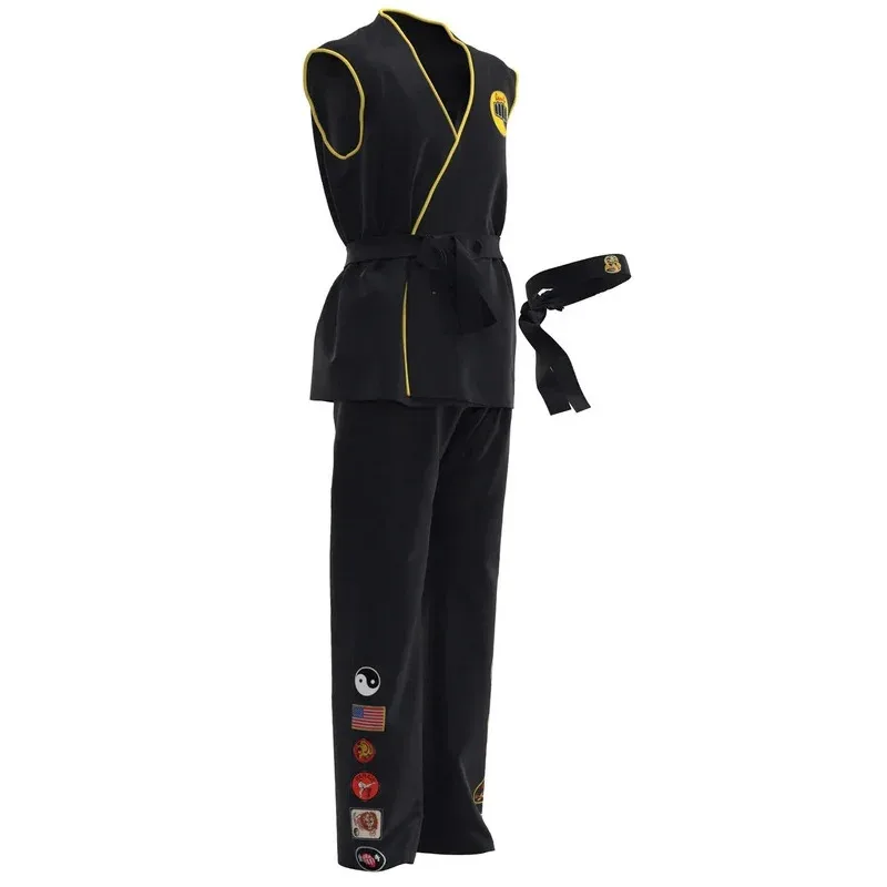 Karate Kid Cobra Kai Uniform Cosplay Costume Tory Nichols Robby Keene Suit Top Headband Pants Halloween Party Adult Outfits NM33 view 5