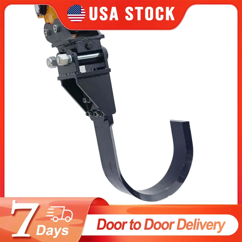 USA STOCK Tree Digger Root Digger Root Planer For Digging Up Tree Roots Excavator Attachment