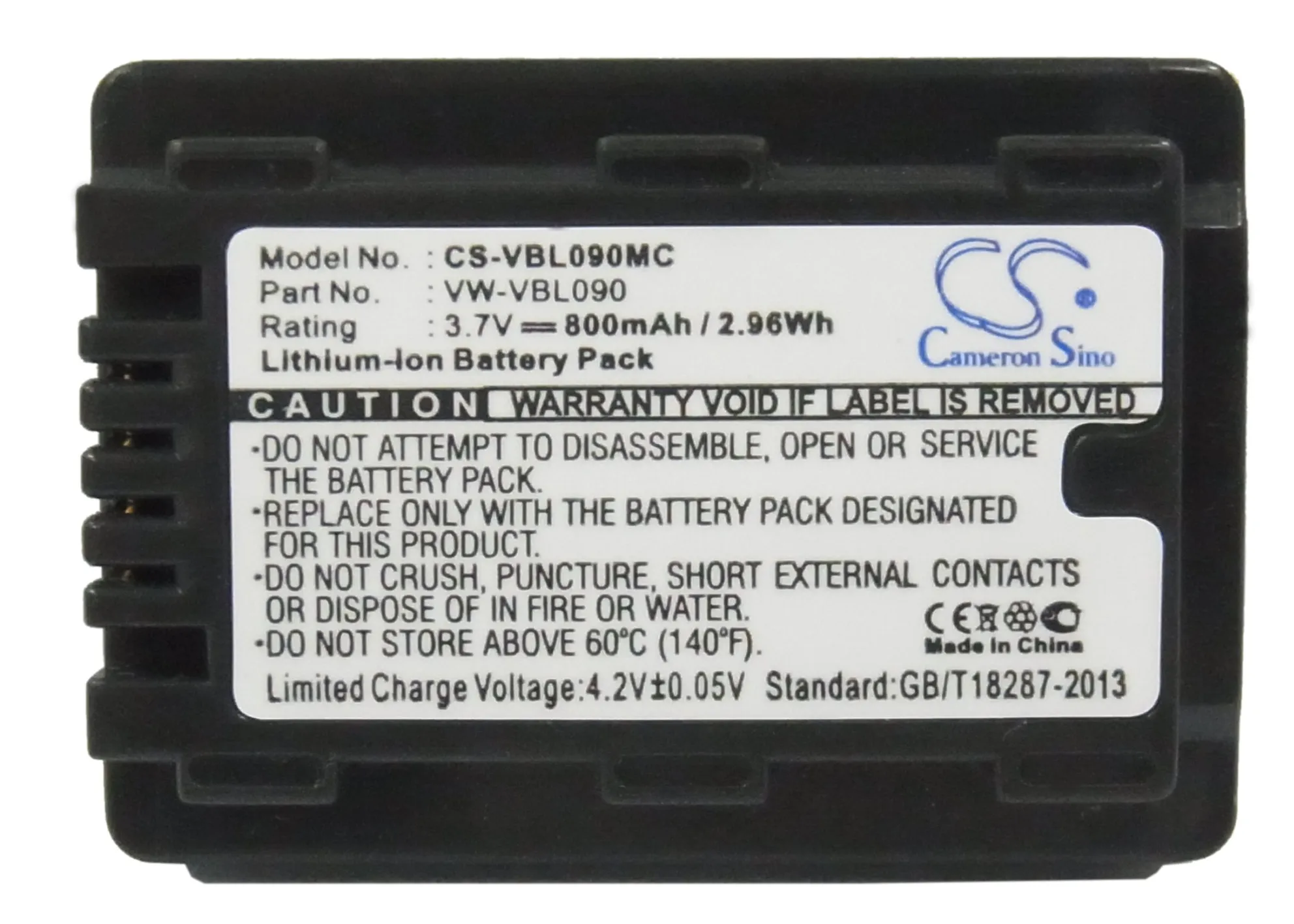 Camera 800mAh Battery For Panasonic VW-VBL090 SDR-H85  SDR-T55  SDR-T50  SDR-S50  HDC-SD60  HDC-TM60 HDC-HS60K  HDC-TM55K