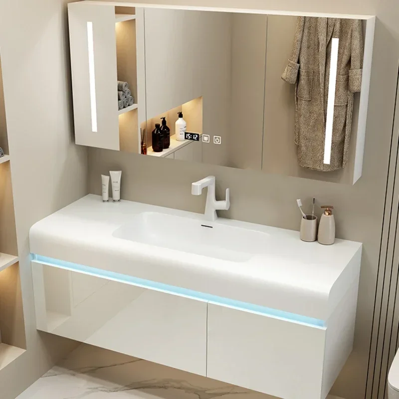 

Washbasin Basin Bathroom Cabinet Minimalist Modern Bathroom Cabinet Integrated Combination Mobile Bagno Room Furniture