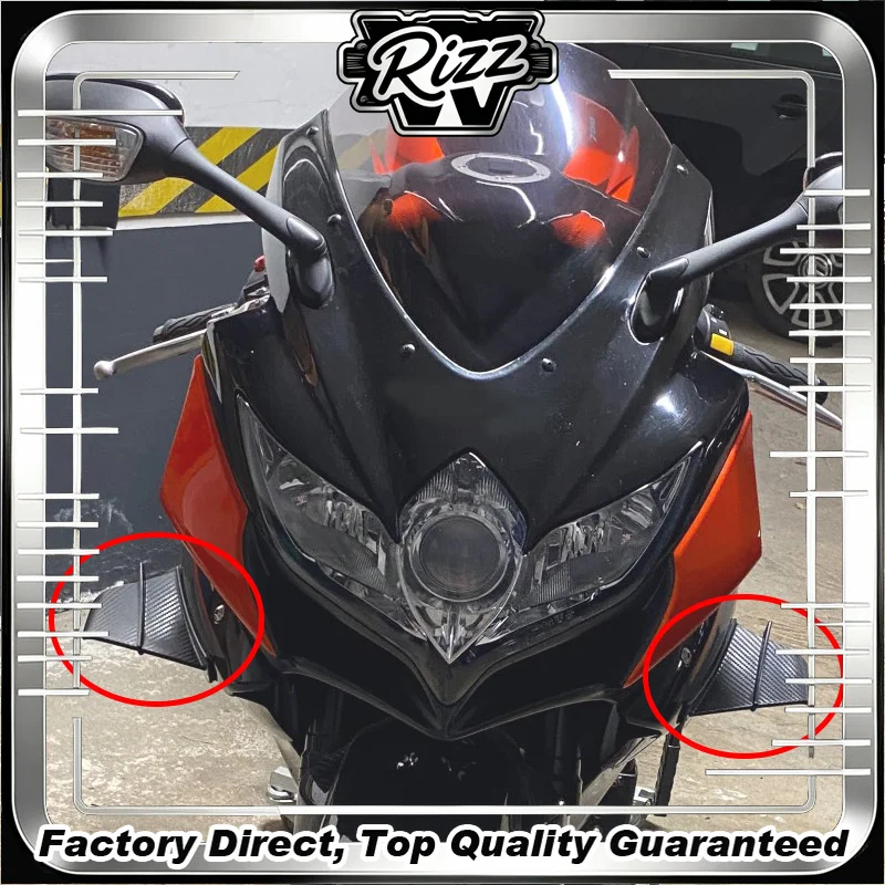 New R 1250RS R1200 RS Motorcycle Winglet Side Spoiler Wind Flow Fixing Wing Fairing Fit For BMW R1250RS R1200RS K1300S R1100S