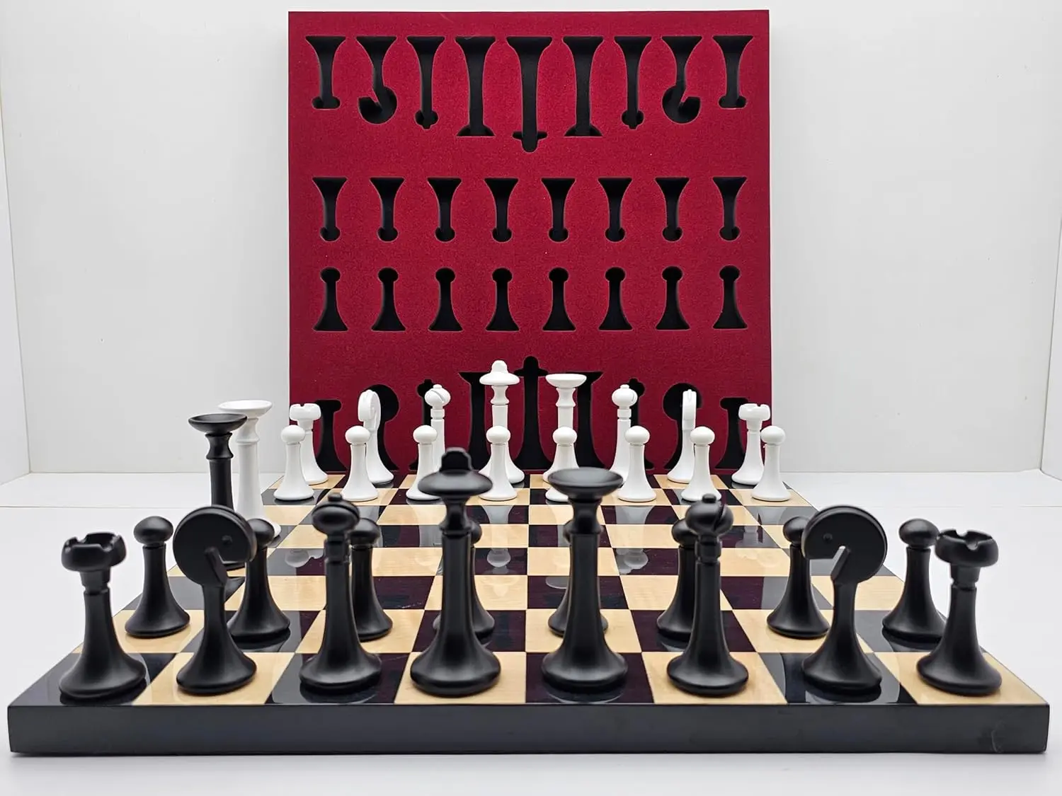 

15.7' Large Chess Set with Weighted Zinc Alloy Pieces, Great Gift for Adults & Kids