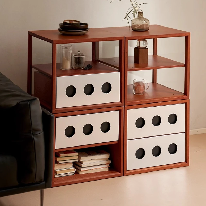 

Meteorite combination cabinet, solid wood Bauhaus living room