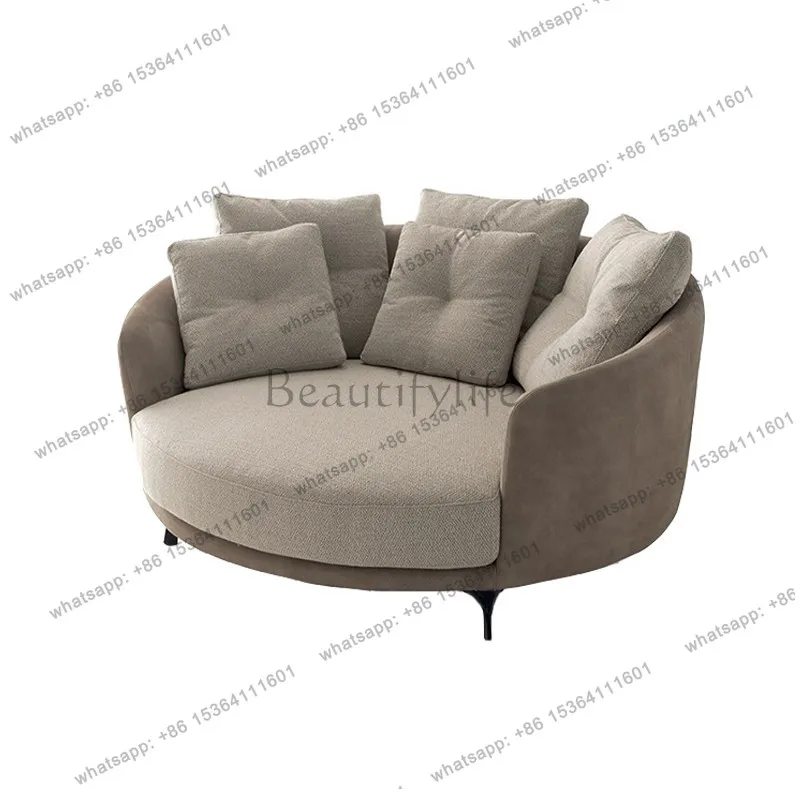 Individual Round Living Room Sofas Minimalist Single Lounge Luxury Living Room Sofas Ergonomics Comfortable Muebles Furniture