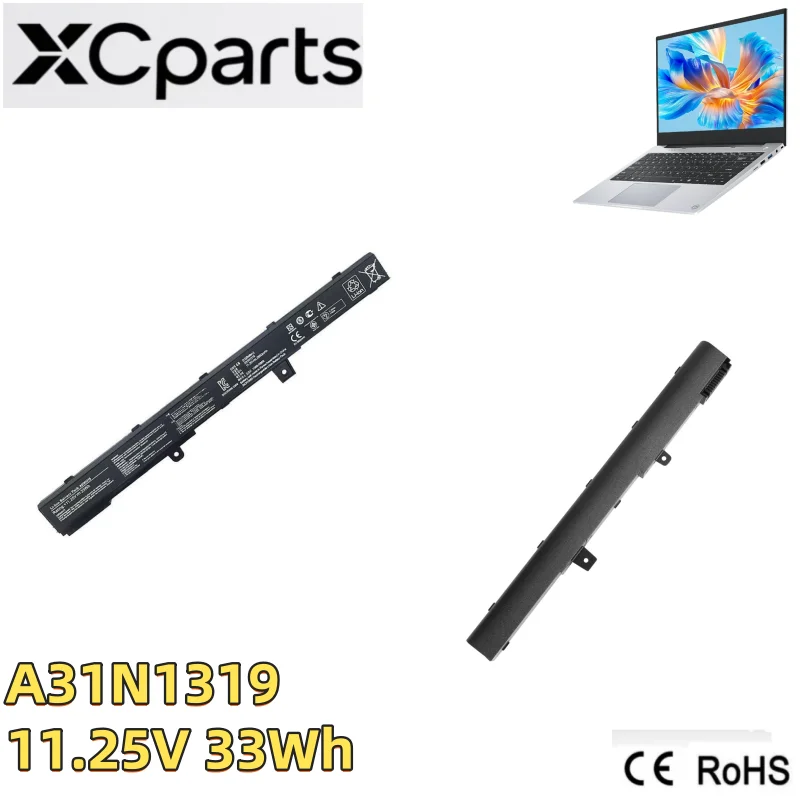 New A41N1308 A31N1319 Laptop Battery For Asus X451 X551C X451C X551M X451CA X551 X551CA X551MA F551M A31LJ91 0B110-00250600