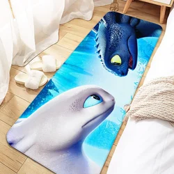 Cute Funny Dragon Toothless Entrance Non-slip Doormat Washable Kitchen Carpet Living Room Hallway Rugs Bathroom Bath Door Mats