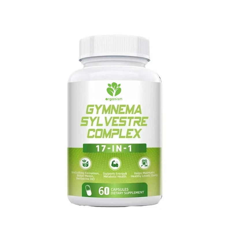 

Gymnema Sylvestre Supplement, a 17 in 1 Herbal Complex Containing Berberine, Cinnamon, and Bitter Melon