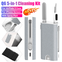 2/1PCS For iPhone Cleaning Kit Q6 5-in-1 Multifunctional Phone Screen Cleaner Earphone Case Cleaning Pen Tools For Airpods 3