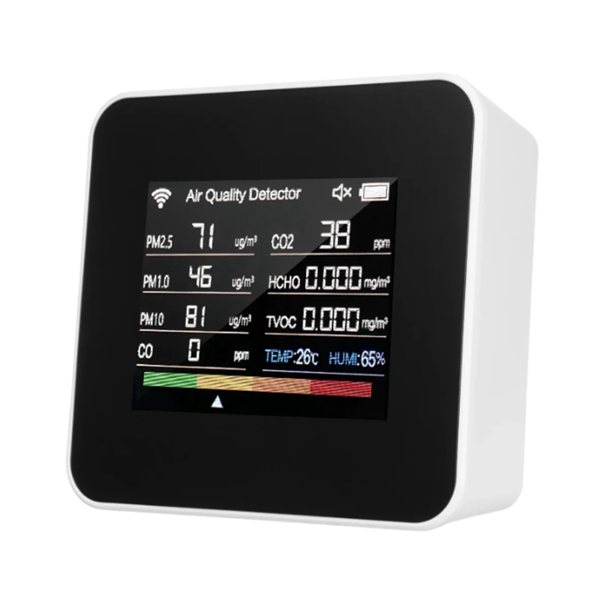 

14 in 1 Air Quality Monitor Tuya WIFI CO/CO2 Detector Real Time Monitoring BIG Display Home Air Test Kits APP Control A