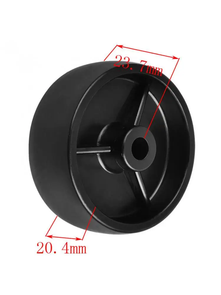 10 Pcs/Lot 2 Inch black PP Single Wheel Inner Hole 6cm Light Plastic Piece Diameter 5cm Furniture Casters