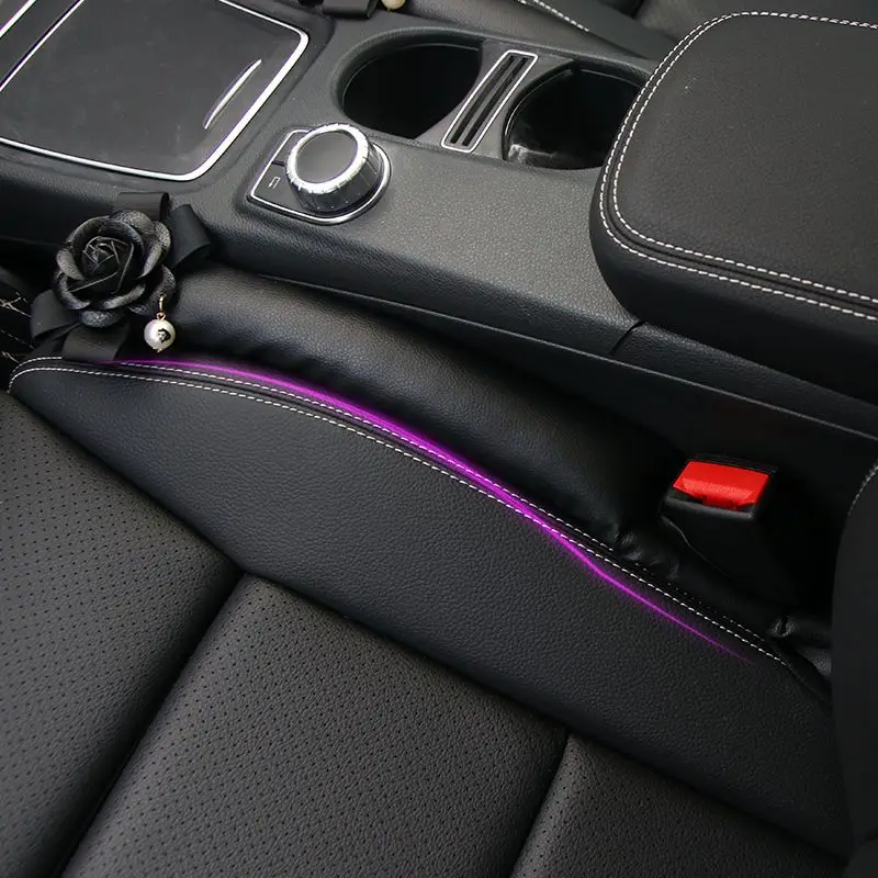 مقعد السيارة الفجوة المكونات مانعة للتسرب المكونات سيارة كاميليا أنثى الكرتون لطيف ديكور السيارة الداخلي