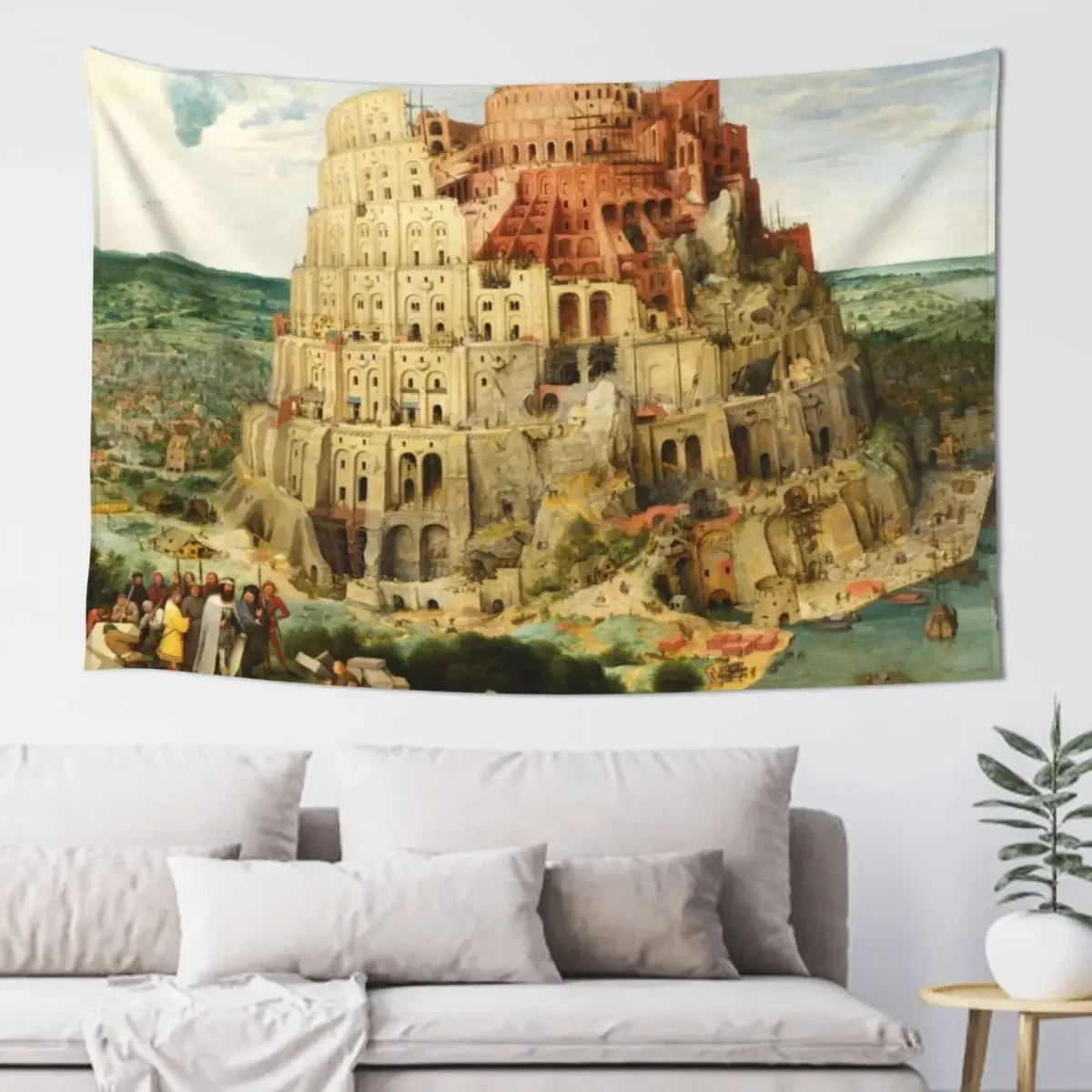 

HD. The (Great) Tower of Babel, by Pieter Bruegel the Elder. HIGH DEFINITION Tapestry Home Decorations Aesthetic Tapestry