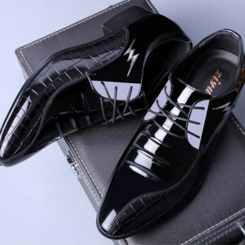 

Spring Autumn Soft British Style Tailoring Dress Shoes Man Work Party Casual Business Suit Cowhide Leather Social Shoe for Men