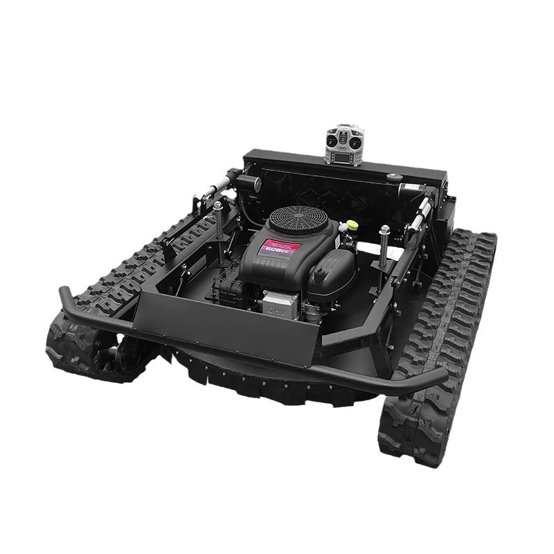 Hot Sale 16/22HP 4-STROKE Industrial Remote Control Crawler Mower Track Lawnmower Grass Box Remote-Controlled Grass Crusher