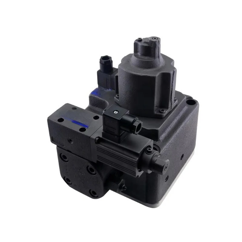 Hydraulic flow control and pressure relief valve, hydraulic proportional valve one-way