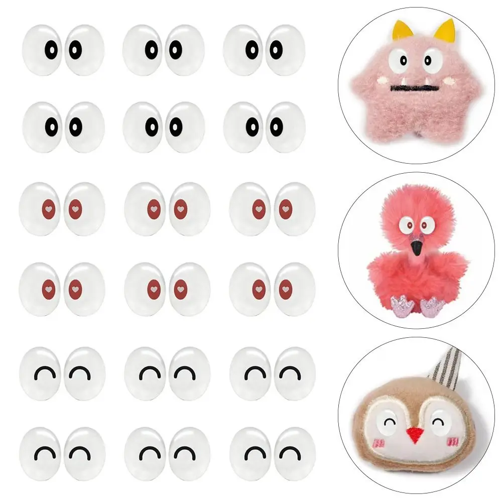 10Pair 17*13mm Plastic Safety Eyes For Machine Cat Doll Animal Puppet Crafts Children Kids DIY Toys Plush Doll Accessories