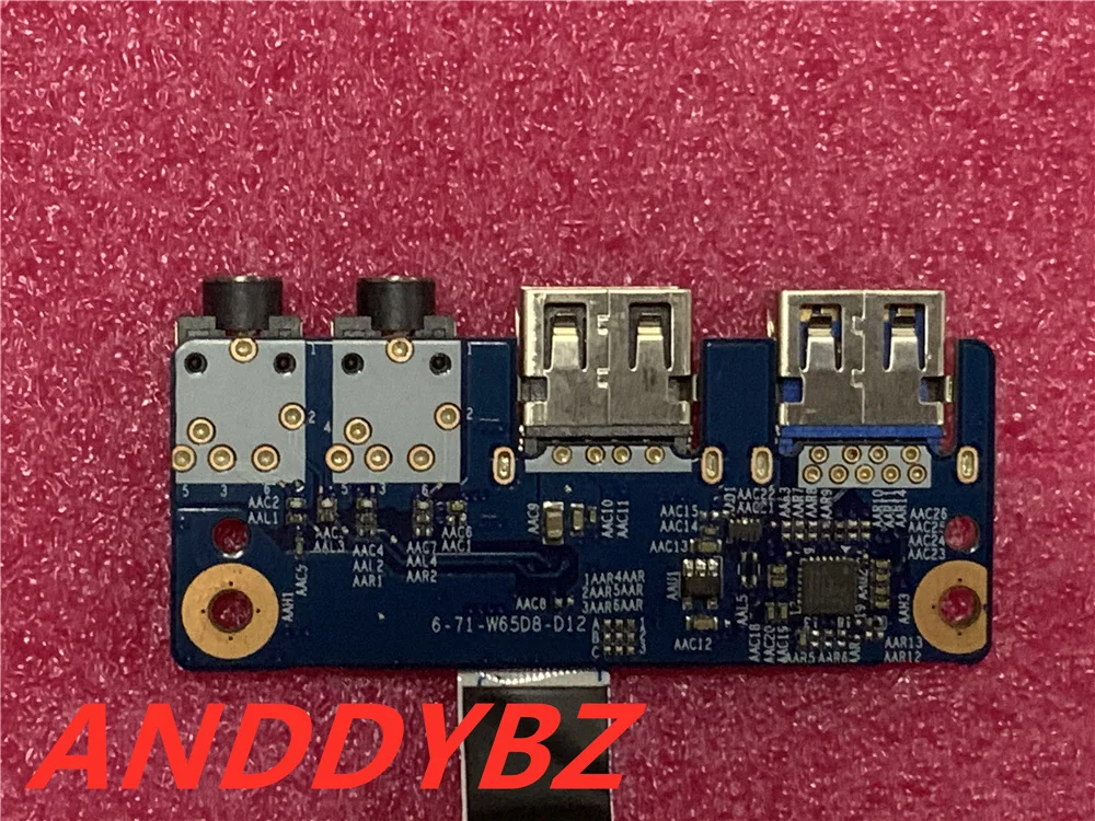 Original 6-71-w65d8-d12 usb board for clevo W650KJ W650DC W650KK W650DDG6 K650D usb audio board  Test OK