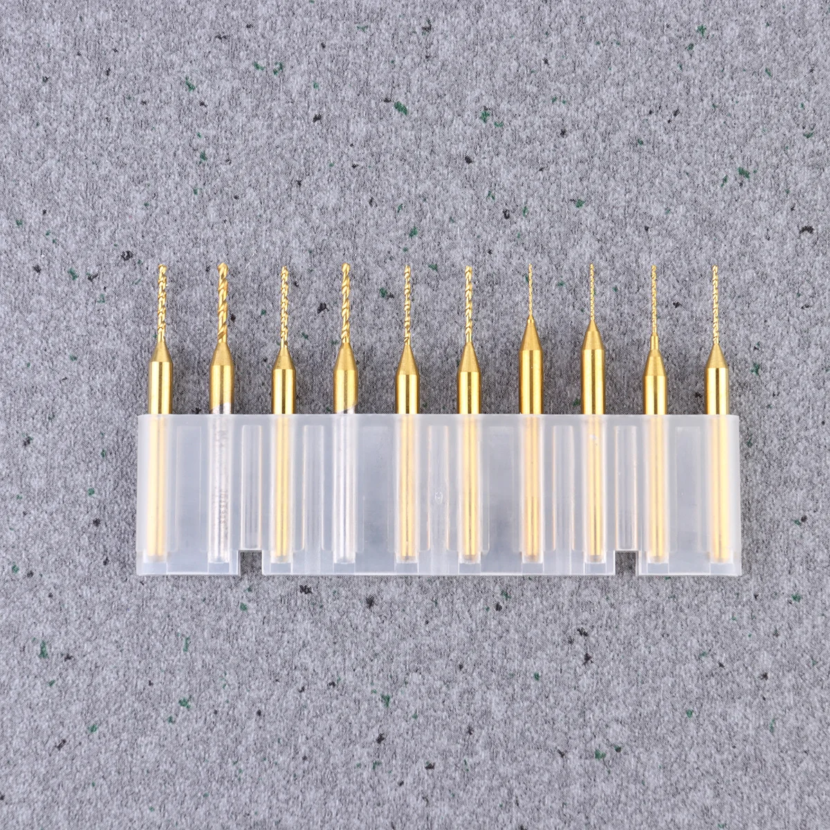 

10pcs 0.40-1.30Mm Nano Coated Drill Bits Tungsten Steel Cnc End Mill For Pcb Precision Metal Processing High Hardness Tool