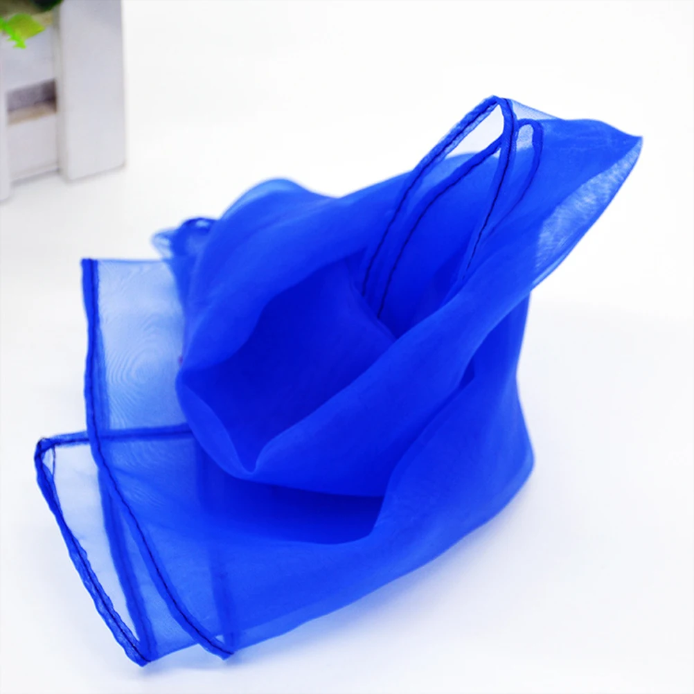 

6pcs 60X60Cm Dance Silk Scarves Lightweight Imitated Silk Foldable Travel Accessories Performance Props Square