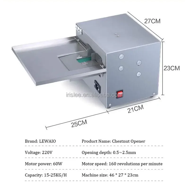 Electric Chestnuts Opener Commercial Small Chestnut Cutter Chestnut Incision Machine Opening Machine 220V
