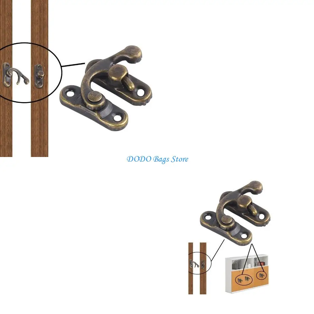 

29 мм x 33 мм античная бронза, поворотный рычаг для защелки, правый тумблер для защелки, крючок, засов, деревянная шкатулка для