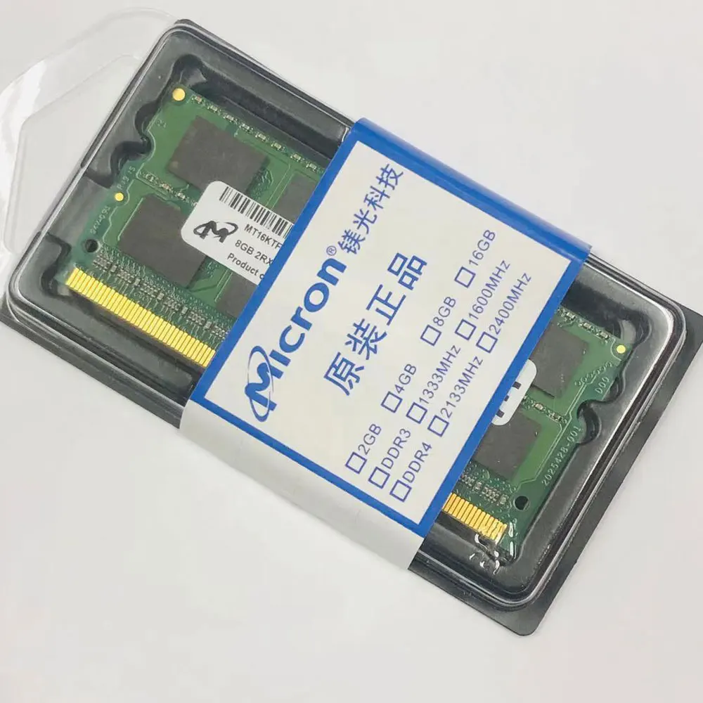 حاسمة ميكرون ميموريا ذاكرة الوصول العشوائي للكمبيوتر المحمول DDR3 DDR3L 8GB 4GB 1066 1333 1600 1866MHz SODIMM الذاكرة PC3L-12800S 14900 204Pin ذاكرة الوصول العشوائي للكمبيوتر المحمول #5