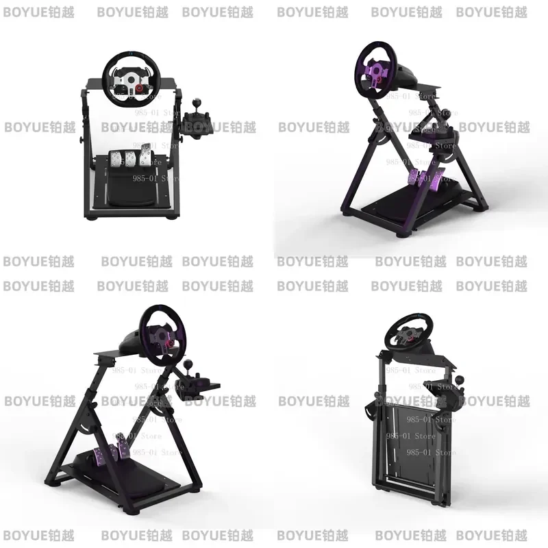 X-Type Folding Racing Simulator Bracket Home Gaming Stand Support for Logitech G Series Figure Master Steering Wheel
