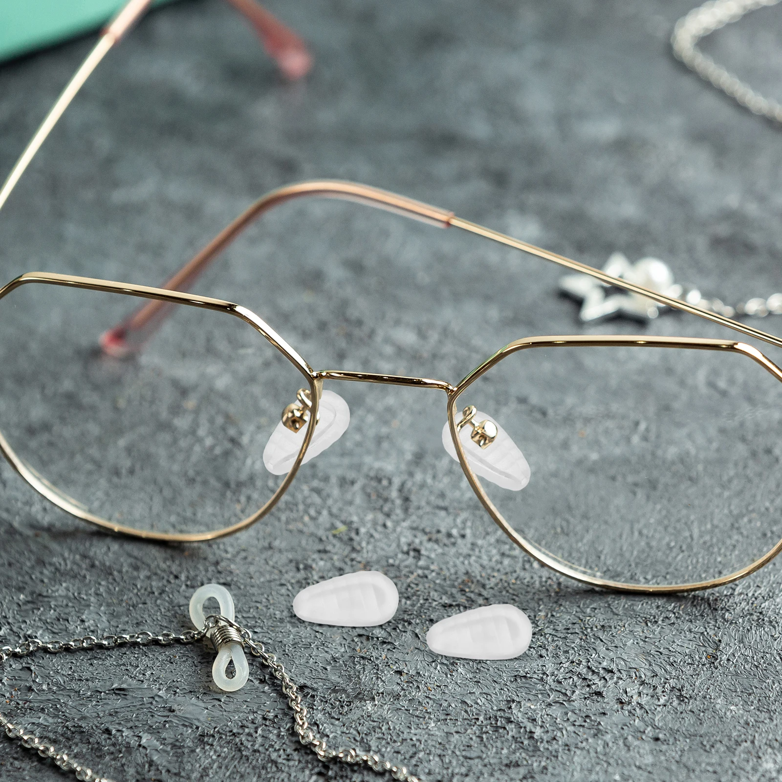 

50Pcs Silicone Nose Pads Non-Slip Soft Replacement Parts for Eyeglasses Sunglasses Cushioned Grip Eyewear Nose Bridge