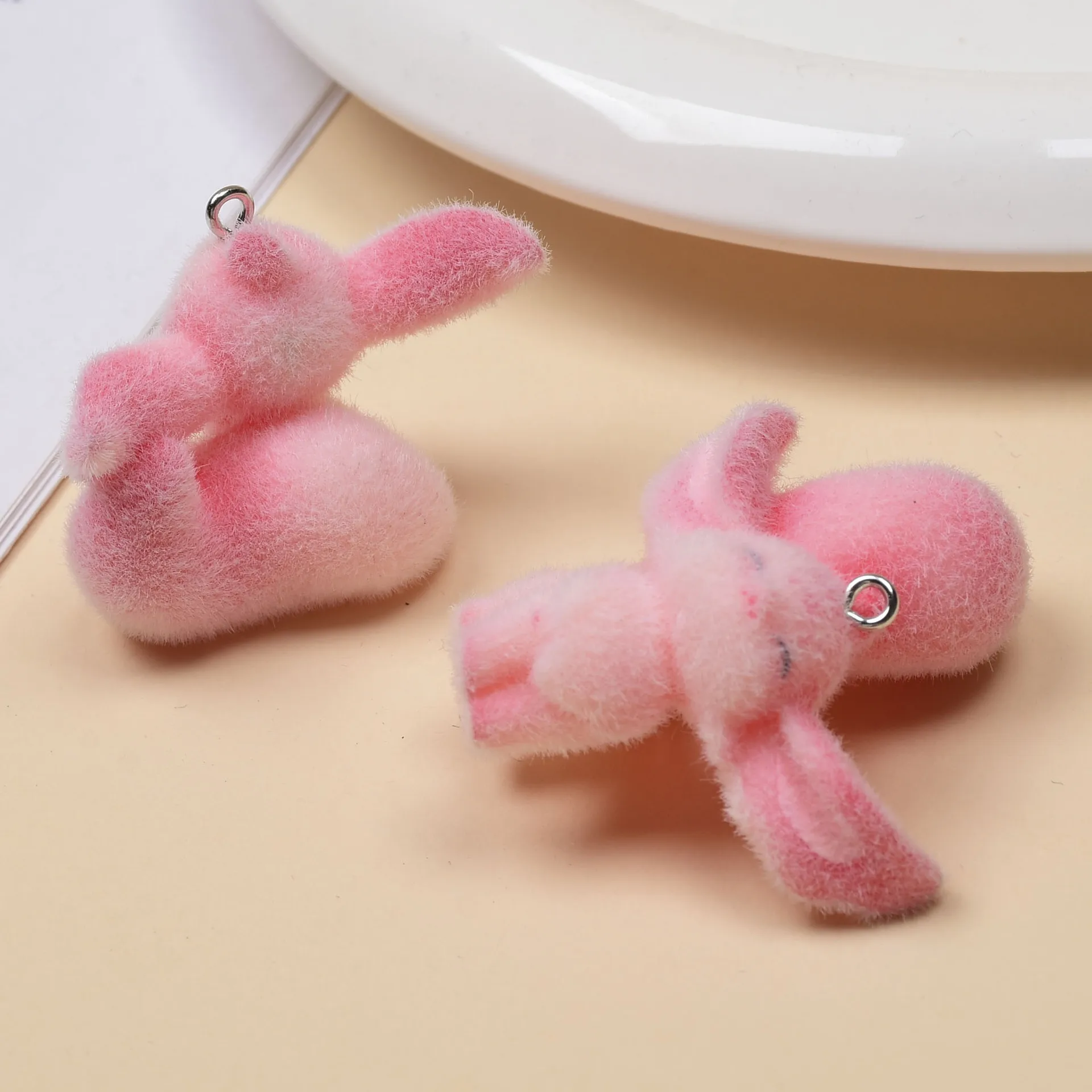 10pcs 3D Micro Landscape Cute Fox Resin Charms cartoon Plush animal Pendant For Necklace bracelet DIY crafts Jewelry making