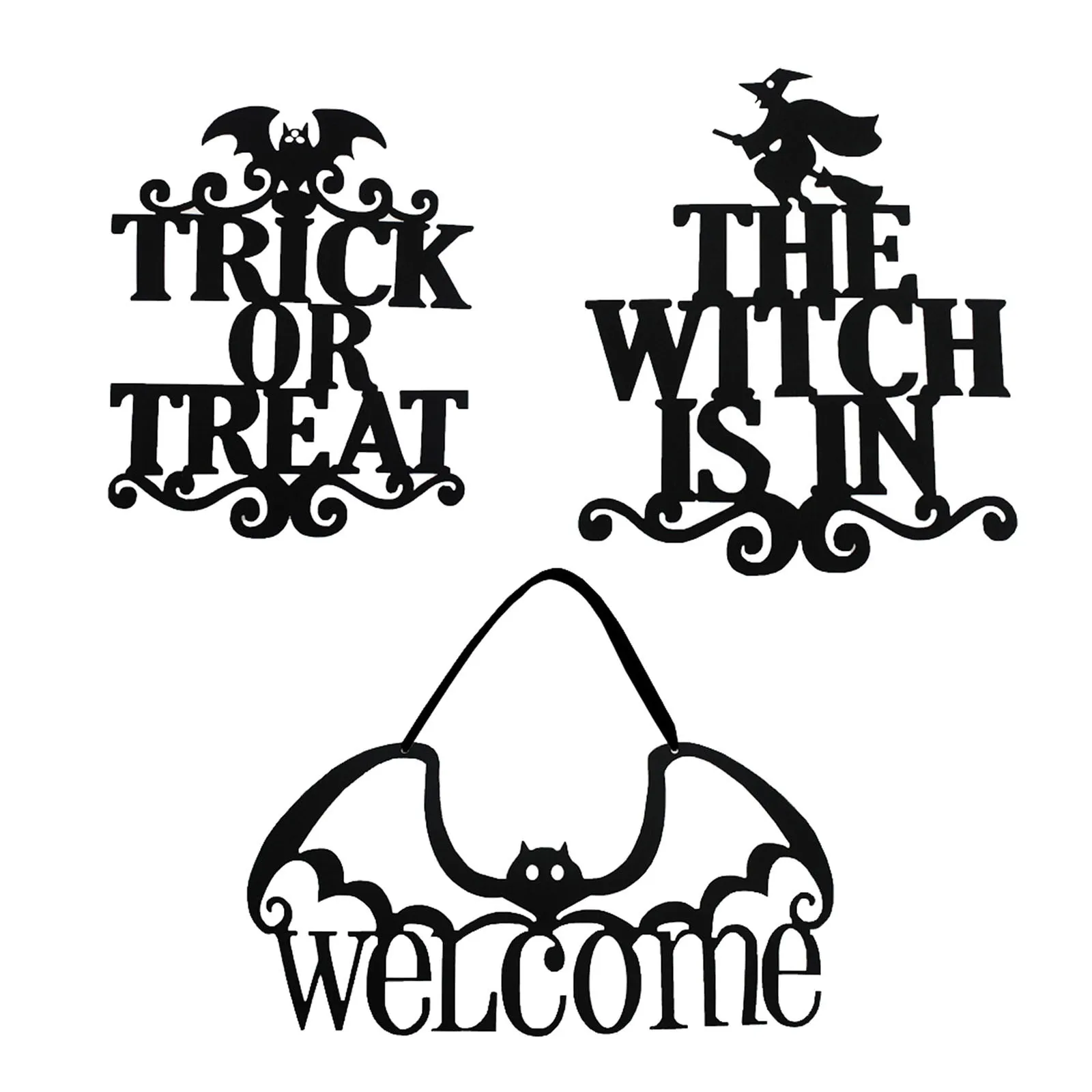 Non-Woven Halloween Door Hangings Wall Decorations Holiday Decorations halloween decoration home decoration наклейки на стену